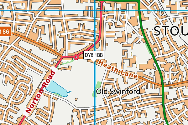 DY8 1BB map - OS VectorMap District (Ordnance Survey)