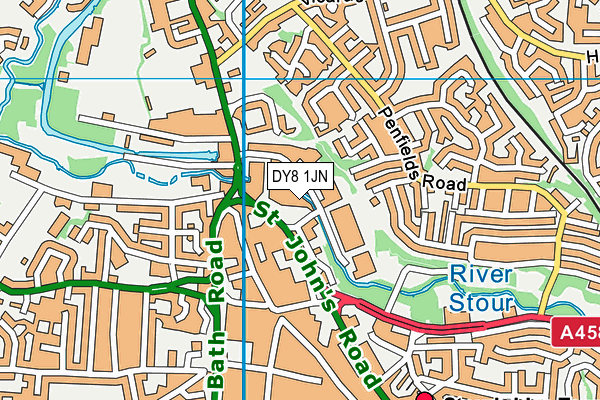 Circuit Bespoke Fitness (Closed) map (DY8 1JN) - OS VectorMap District (Ordnance Survey)