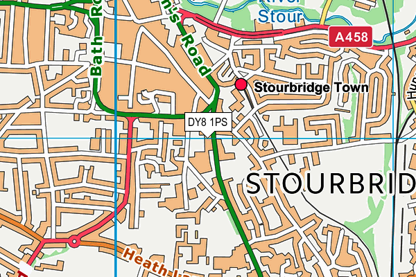 Snap Fitness (Stourbridge) map (DY8 1PS) - OS VectorMap District (Ordnance Survey)