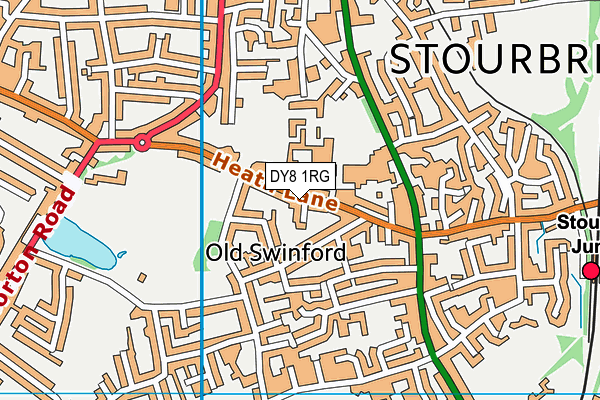 DY8 1RG map - OS VectorMap District (Ordnance Survey)