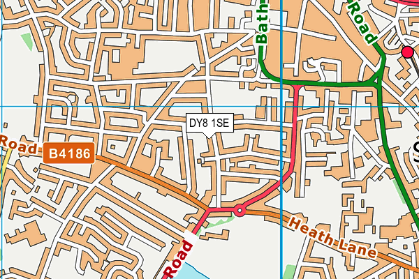 DY8 1SE map - OS VectorMap District (Ordnance Survey)