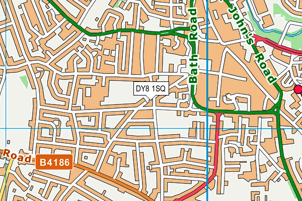 DY8 1SQ map - OS VectorMap District (Ordnance Survey)