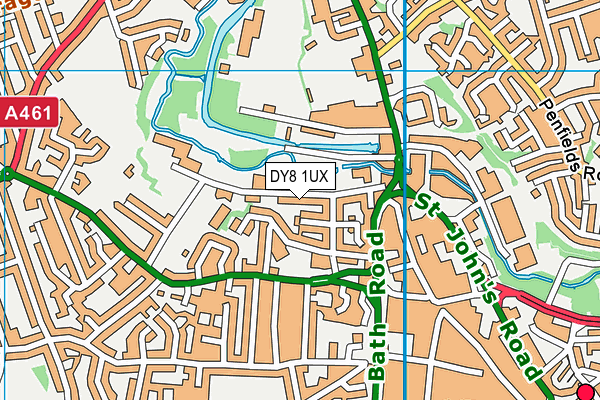 DY8 1UX map - OS VectorMap District (Ordnance Survey)