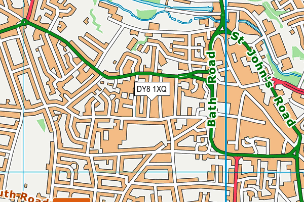DY8 1XQ map - OS VectorMap District (Ordnance Survey)