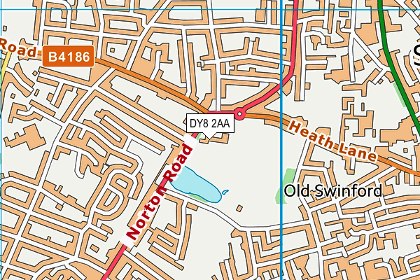 DY8 2AA map - OS VectorMap District (Ordnance Survey)