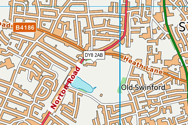 DY8 2AB map - OS VectorMap District (Ordnance Survey)