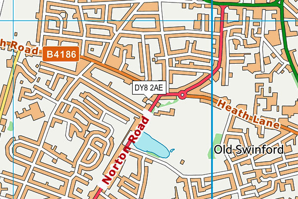 DY8 2AE map - OS VectorMap District (Ordnance Survey)