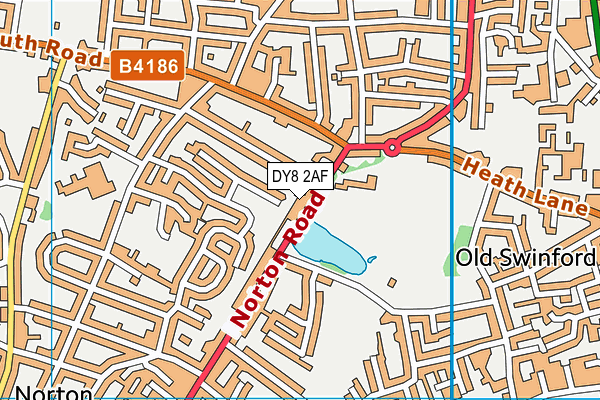 DY8 2AF map - OS VectorMap District (Ordnance Survey)