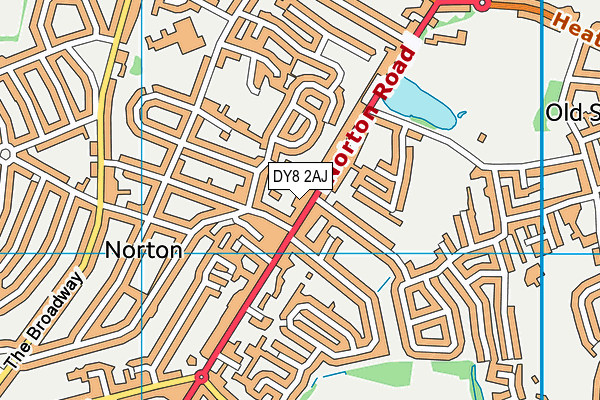 DY8 2AJ map - OS VectorMap District (Ordnance Survey)