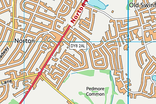 DY8 2AL map - OS VectorMap District (Ordnance Survey)