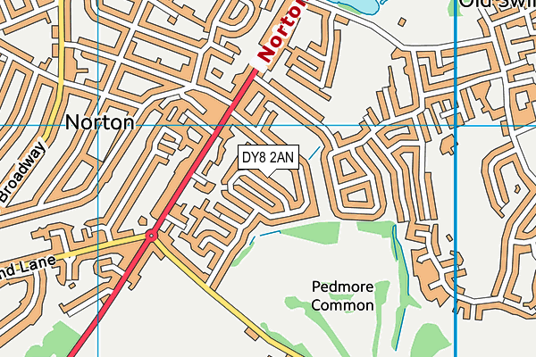 DY8 2AN map - OS VectorMap District (Ordnance Survey)