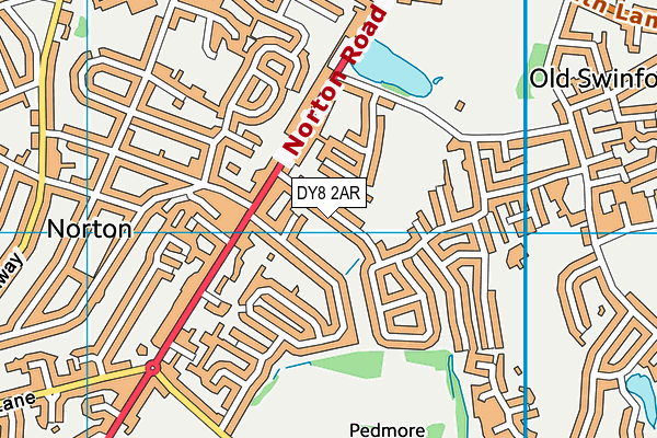 DY8 2AR map - OS VectorMap District (Ordnance Survey)