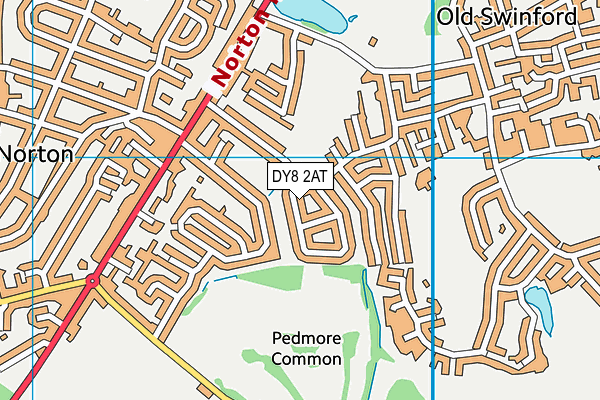 DY8 2AT map - OS VectorMap District (Ordnance Survey)