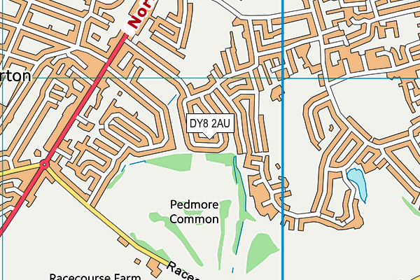 DY8 2AU map - OS VectorMap District (Ordnance Survey)