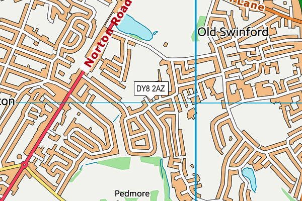 DY8 2AZ map - OS VectorMap District (Ordnance Survey)