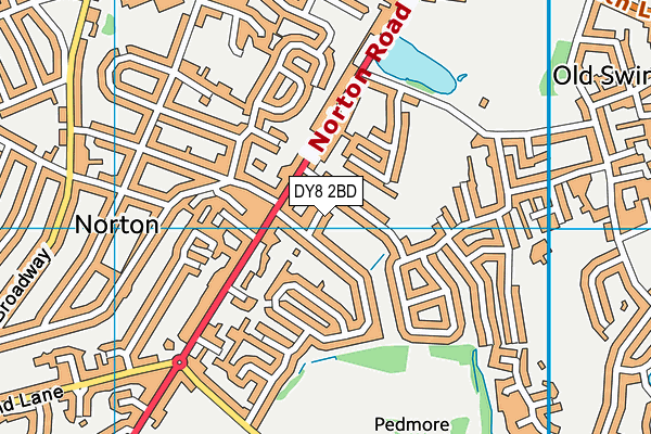 DY8 2BD map - OS VectorMap District (Ordnance Survey)