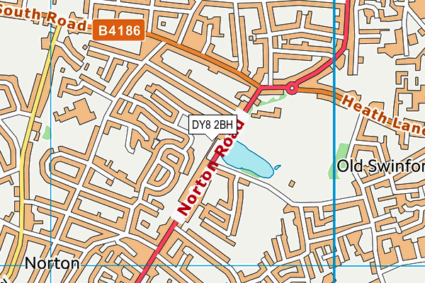 DY8 2BH map - OS VectorMap District (Ordnance Survey)