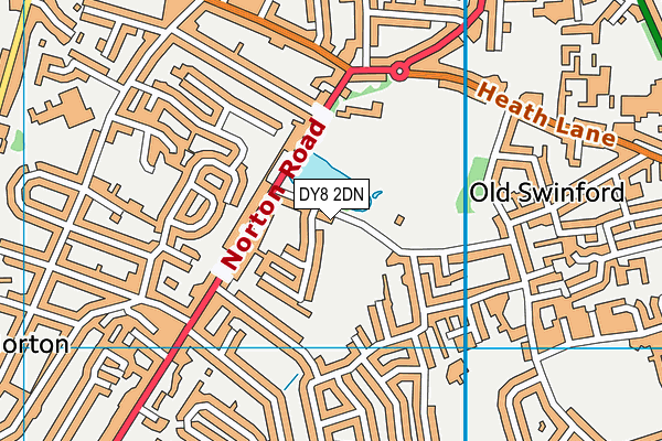 Mary Stevens Park map (DY8 2DN) - OS VectorMap District (Ordnance Survey)