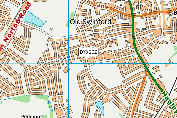 DY8 2DZ map - OS VectorMap District (Ordnance Survey)