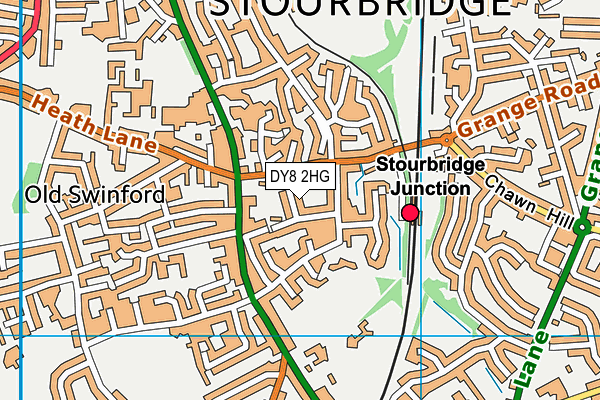 DY8 2HG map - OS VectorMap District (Ordnance Survey)