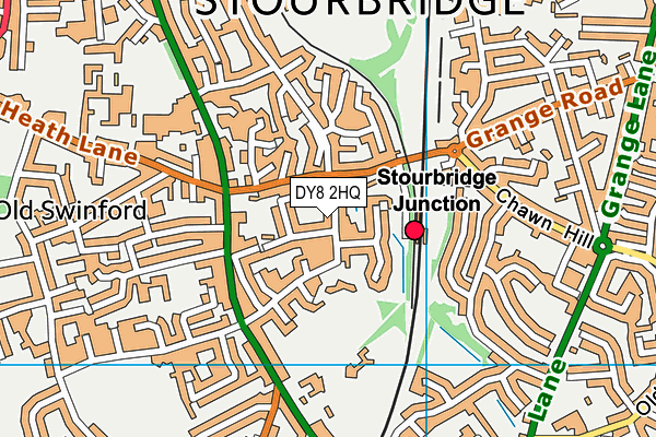 DY8 2HQ map - OS VectorMap District (Ordnance Survey)