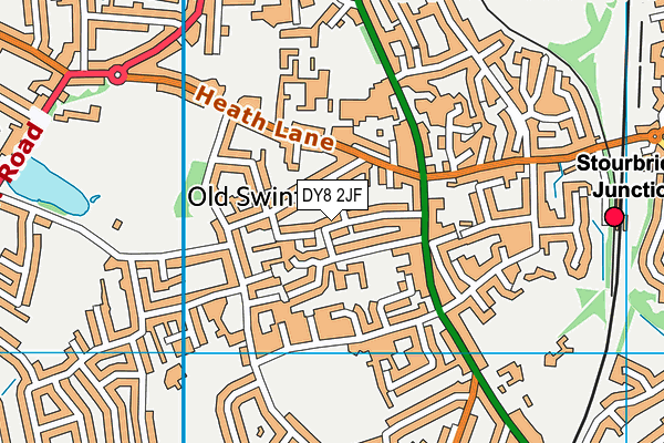 DY8 2JF map - OS VectorMap District (Ordnance Survey)