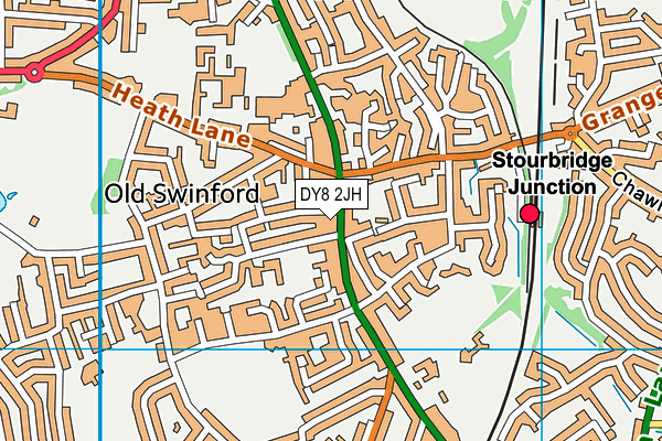 DY8 2JH map - OS VectorMap District (Ordnance Survey)