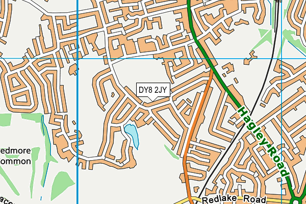 DY8 2JY map - OS VectorMap District (Ordnance Survey)