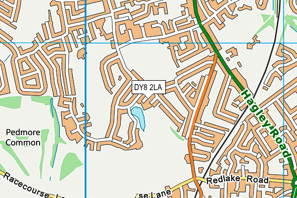 DY8 2LA map - OS VectorMap District (Ordnance Survey)