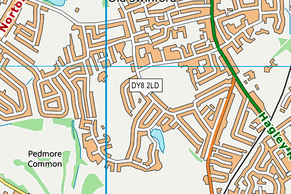 King Edward Vi College Stourbridge (The Green Field) map (DY8 2LD) - OS VectorMap District (Ordnance Survey)