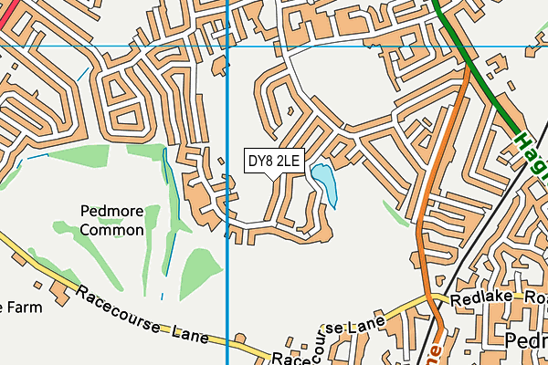 DY8 2LE map - OS VectorMap District (Ordnance Survey)