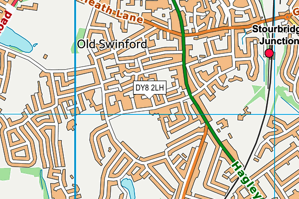 DY8 2LH map - OS VectorMap District (Ordnance Survey)