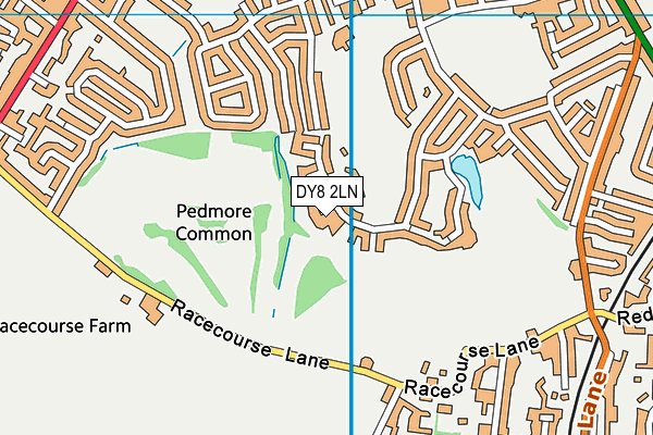 DY8 2LN map - OS VectorMap District (Ordnance Survey)
