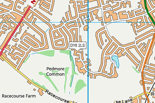 DY8 2LS map - OS VectorMap District (Ordnance Survey)