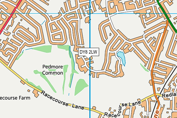 DY8 2LW map - OS VectorMap District (Ordnance Survey)