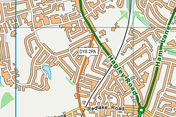 DY8 2PA map - OS VectorMap District (Ordnance Survey)