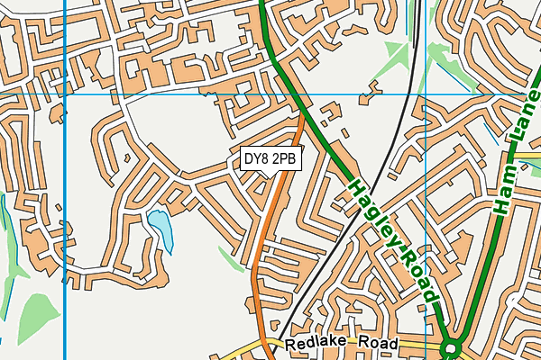 DY8 2PB map - OS VectorMap District (Ordnance Survey)