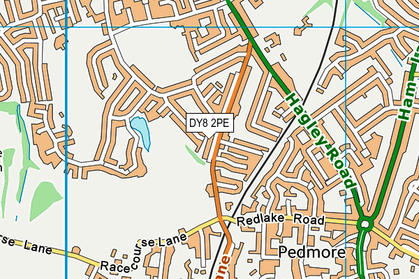 DY8 2PE map - OS VectorMap District (Ordnance Survey)