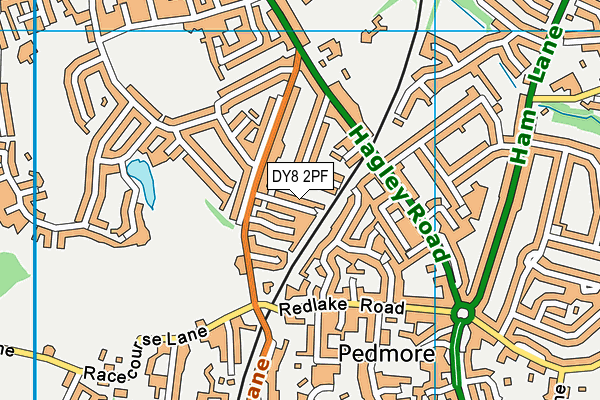DY8 2PF map - OS VectorMap District (Ordnance Survey)