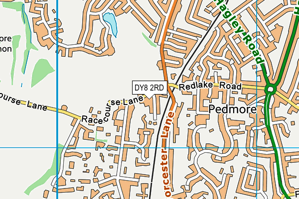 DY8 2RD map - OS VectorMap District (Ordnance Survey)