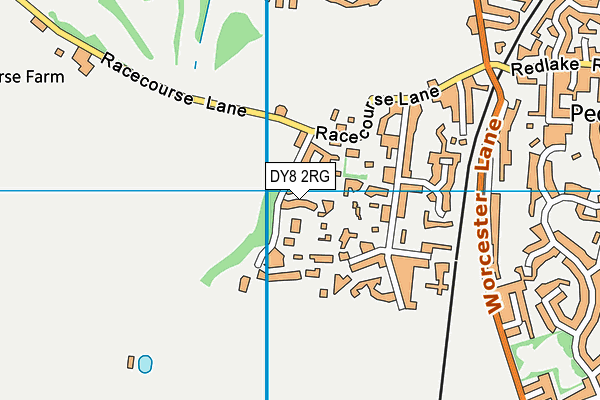 DY8 2RG map - OS VectorMap District (Ordnance Survey)