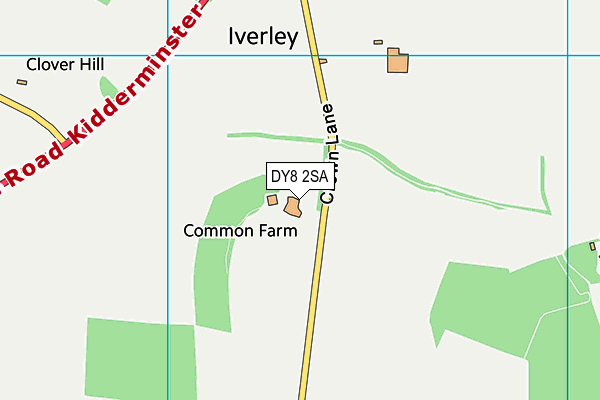 DY8 2SA map - OS VectorMap District (Ordnance Survey)