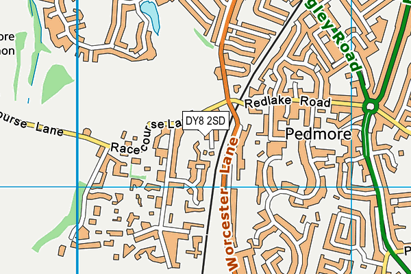DY8 2SD map - OS VectorMap District (Ordnance Survey)