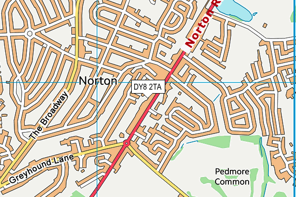 DY8 2TA map - OS VectorMap District (Ordnance Survey)