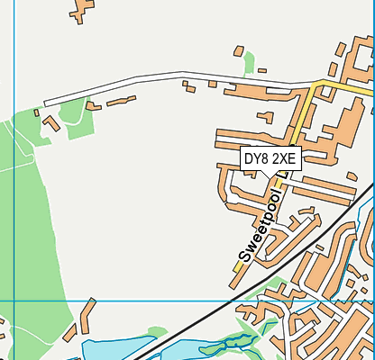 DY8 2XE map - OS VectorMap District (Ordnance Survey)