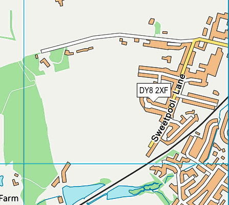 DY8 2XF map - OS VectorMap District (Ordnance Survey)