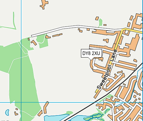 DY8 2XU map - OS VectorMap District (Ordnance Survey)
