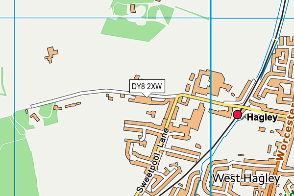 DY8 2XW map - OS VectorMap District (Ordnance Survey)