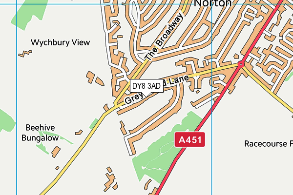 DY8 3AD map - OS VectorMap District (Ordnance Survey)