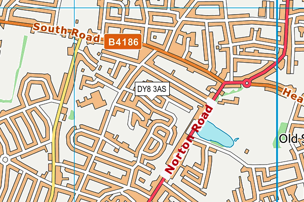 DY8 3AS map - OS VectorMap District (Ordnance Survey)